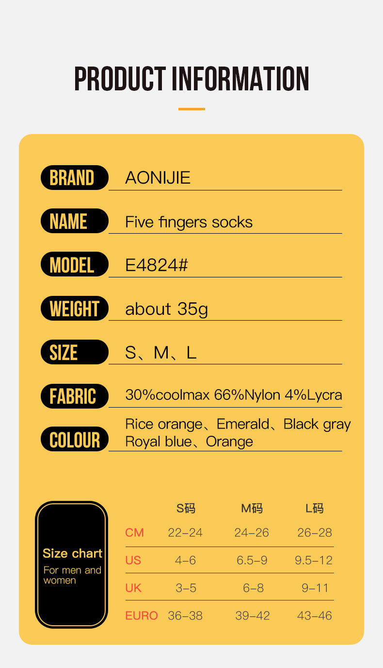 Sports Socks AONIJIE E4824 2 Pairs Toe Barefoo Socks Mini Crew Five Fingers Cycling Running Soccer Basketball Sports Yoga Men Women Marathon 230717