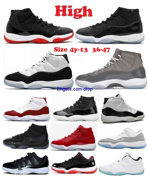 11s Cherry 11 Cement Cool Grey DMP Bred Space Jam Concord Basketball Shoes XI Low High 2023 Jubilee 25th Anniversary Gym Red 72-10 Gamma Blue Men Women Sneakers US 4Y-13, Low bred
11s Cherry 11 Cement Cool Grey DMP Bred Space Jam Concord Basketball Shoes XI Low High 2023 Jubilee 25th Anniversary Gym Red 72-10 Gamma Blue Men Women Sneakers US 4Y-13, Low bred