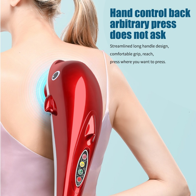 Other Massage Items Dolphin Massager Back Massage Hammer Vibration Infrared Rod Roller Cervical Spine Full Body Massage Relaxation Body Massager 23071