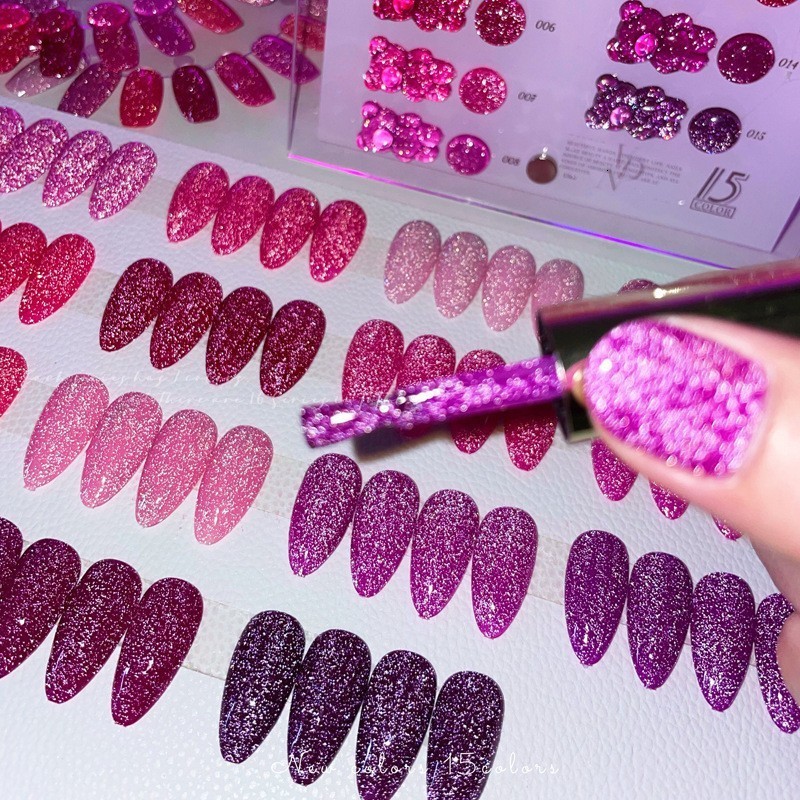 Nail Polish Red Collection Reflective Glitter Disco Gel Color Sparkling Sequins Soak Off UV LED Varnish Art Decoration 230718