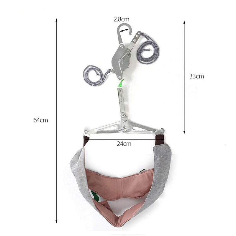 Massaging Neck Pillowws Cervical Traction Over Door Neck Massager Device Kit Stretcher Adjustment Chiropractic Back Head Massager Relaxation Pain Reli