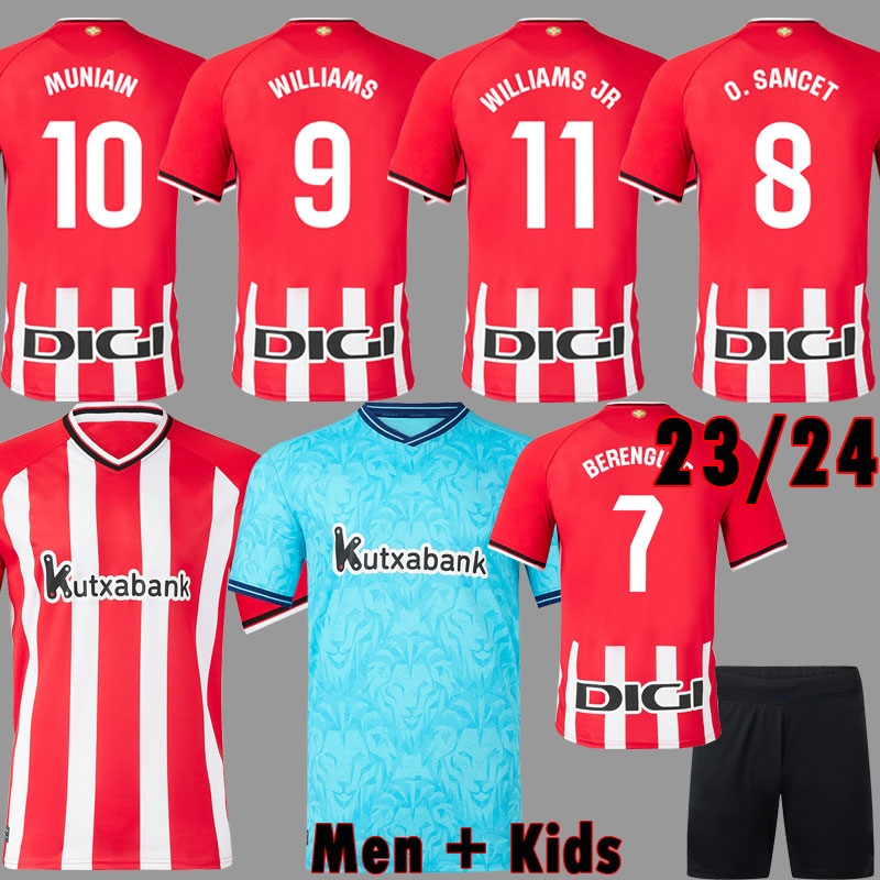 23 24 Club Bilbao Soccer Jerseys BERENGUER 2023 MUNIAIN Athletic WILLIAMS JR Football shirt RAUL GARCIA VILLALIBRE camiseta Sancet GK UNAI SIMON Men Kids Equipment, Home
23 24 Club Bilbao Soccer Jerseys BERENGUER 2023 MUNIAIN Athletic WILLIAMS JR Football shirt RAUL GARCIA VILLALIBRE camiseta Sancet GK UNAI SIMON Men Kids Equipment, Home