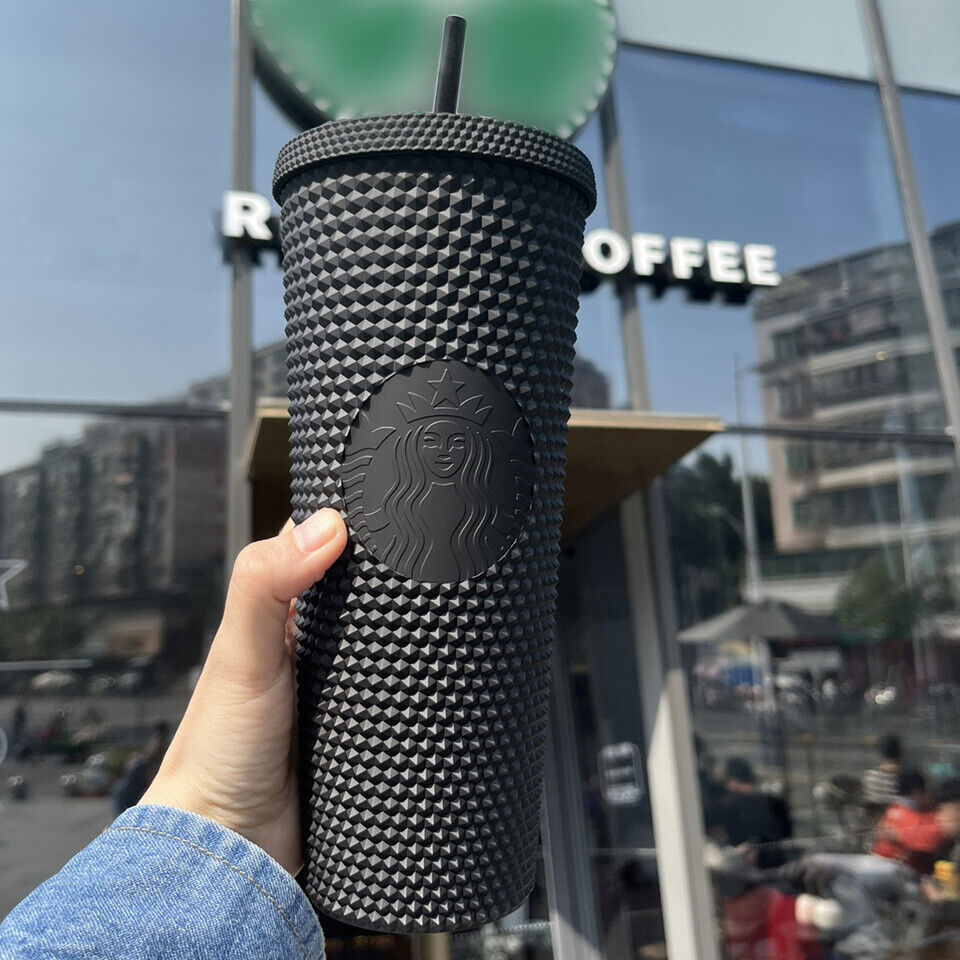 Starbucks Cold Cup Studded Godness 24oz Tumbler Double Wall Matte Plastic Coffee Mug With Straw Reusable Clear Drinking With LOGO 0718, Multi-color
Starbucks Cold Cup Studded Godness 24oz Tumbler Double Wall Matte Plastic Coffee Mug With Straw Reusable Clear Drinking With LOGO 0718, Multi-color
