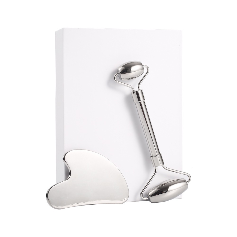 Face Care Devices Stainless Steel Scraper Massage Gua Sha Tool Face Lift Anti-Aging Skin Tightening Cooling Metal Contour Reduce Puffiness 230717