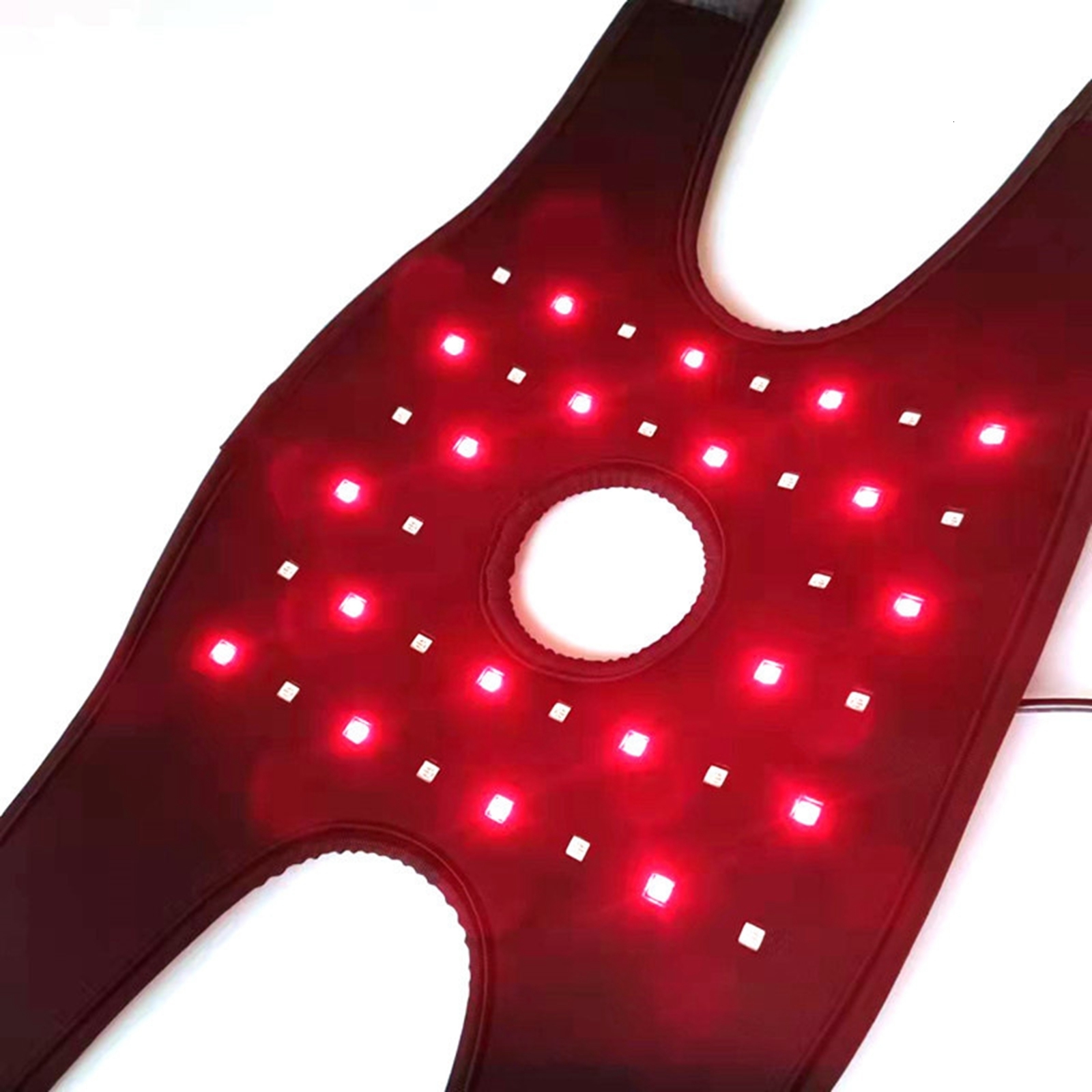 Head Massager LED Knee Light Therapy Pad for Body Relax Pain Relieve Red Heating Portable Household Brace Health Care 230718