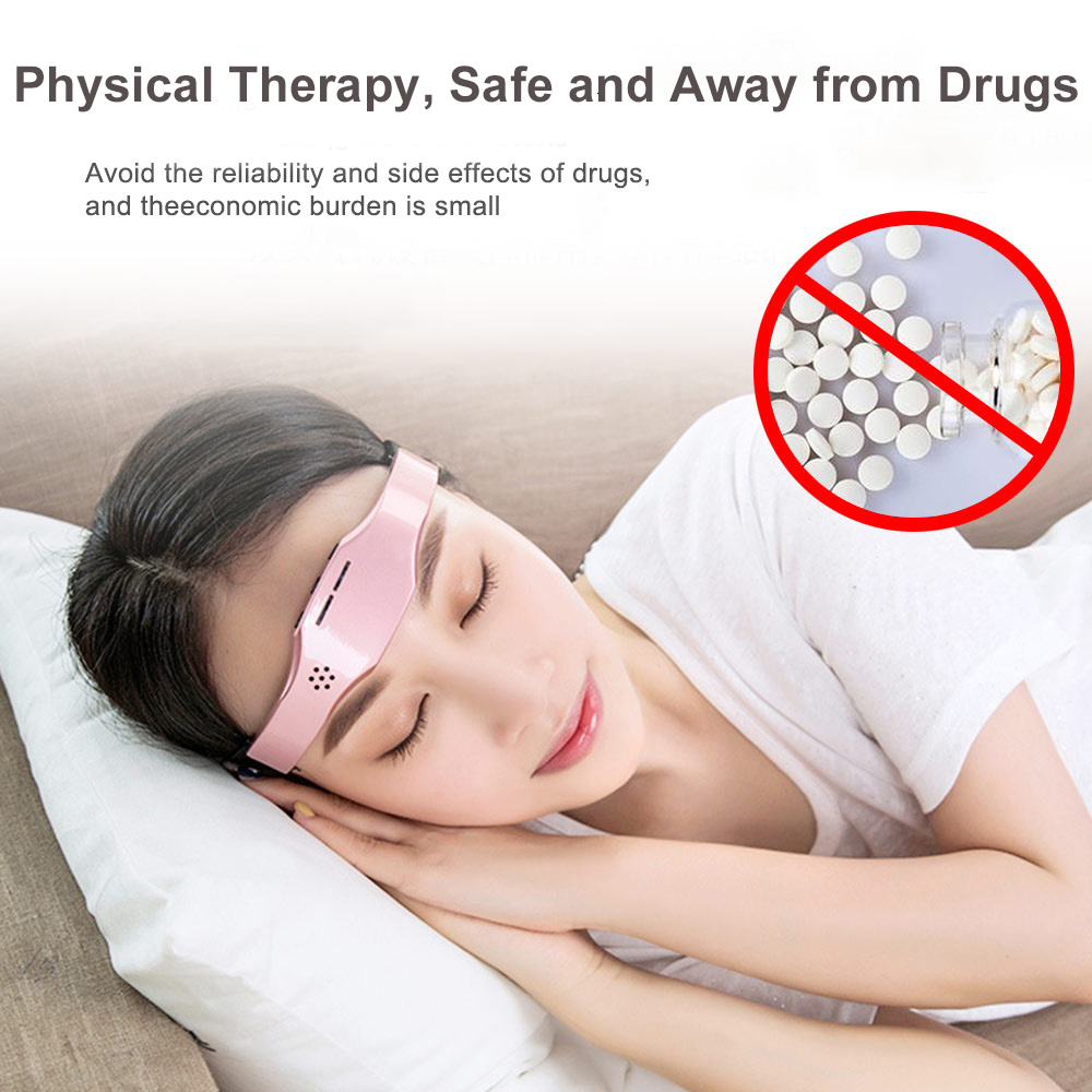Head Massager Electric Head Massager Sleep Monitor Headache Migraine Relief Massage Insomnia Anti Stress Therapy Device Di Brain Stimulation 230718