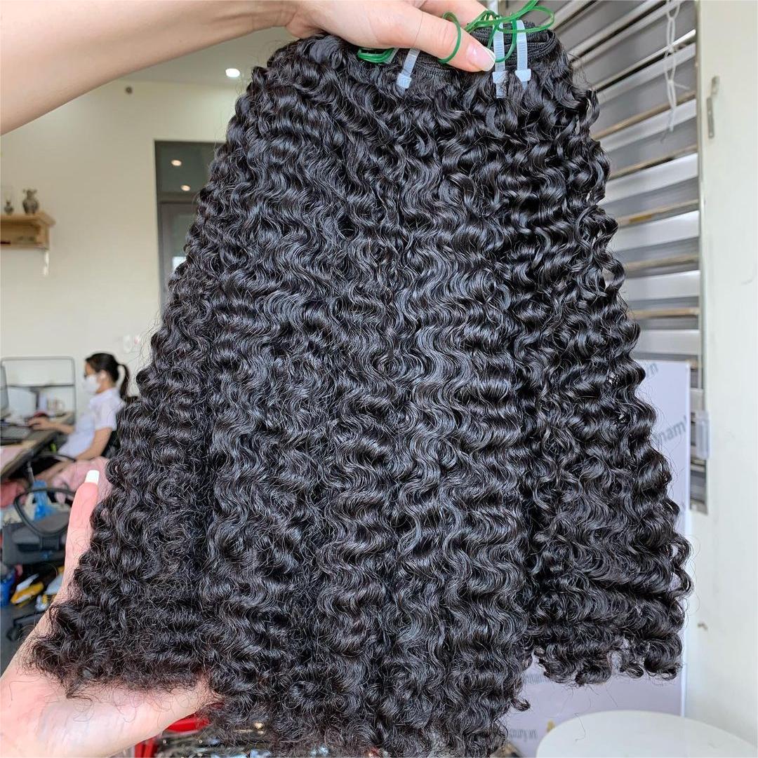 1 Bundles Deal Wholesale Water Curly 100% Vietnamese Raw Human Hair Bundles Unprocessed Natural Color Hair Extension