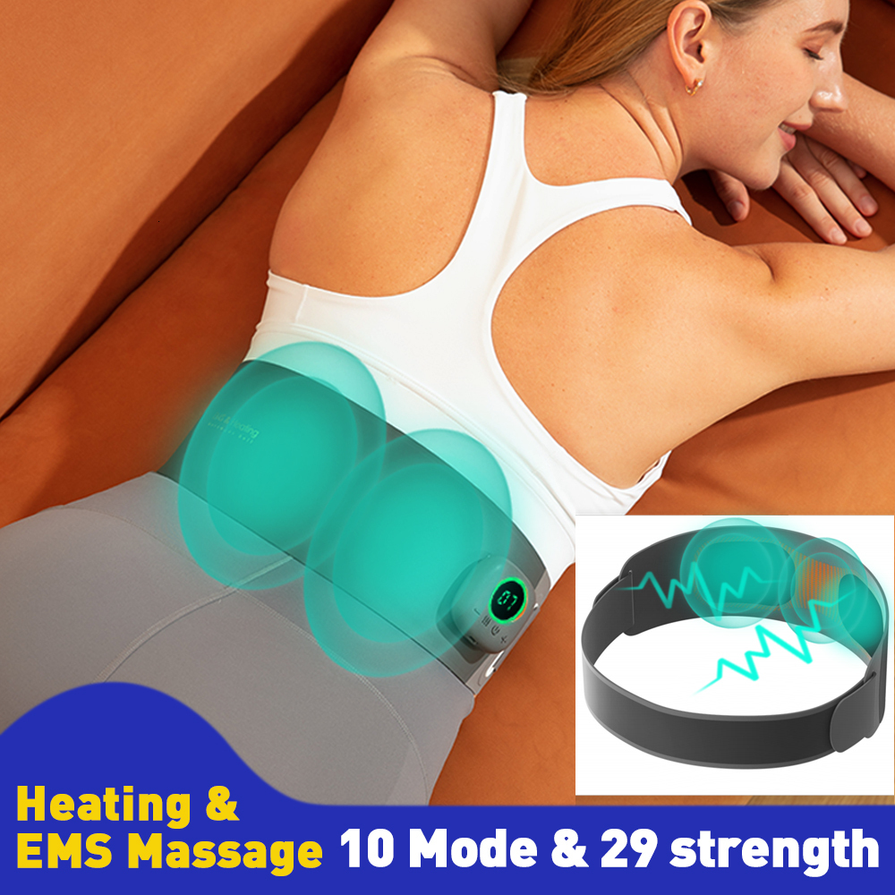 Face Massager Menstrual Period Heating pad Warm Belt Massager Belt Relieve Menstrual Pain Back Cracker Stretcher Ems Muscle Stimulator 230718