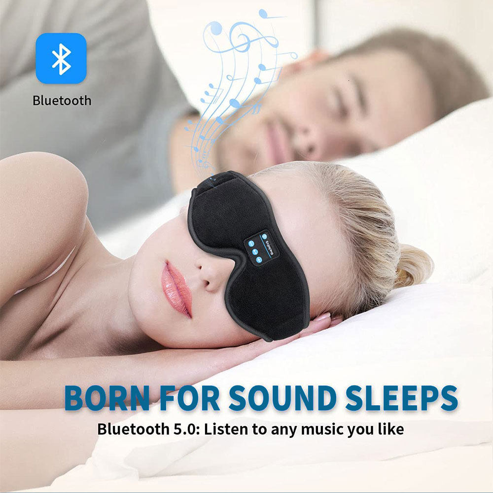 Eye Massager Mask For Sleep Headphones Bluetooth 3D Eye Mask Music Play Sleeping Headphones with Built-in HD Speaker 230718