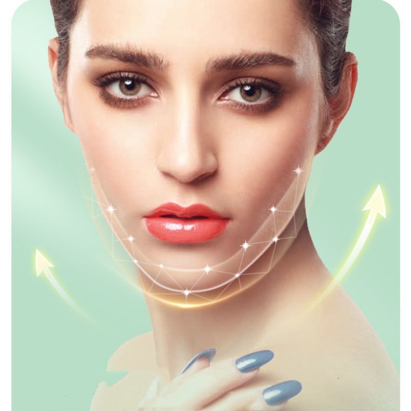 Face Care Devices Lifting Device LED Pon Therapy Slimming Vibration Massager Double Chin V Face Shaped Cheek Lift Belt Machine 230717