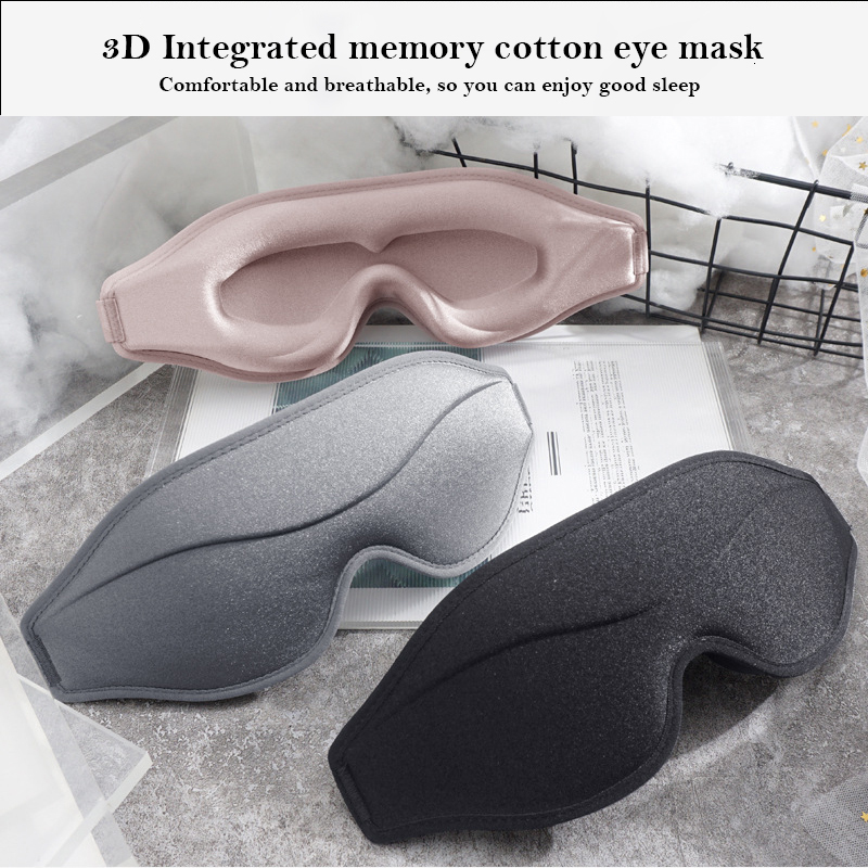 Eye Massager 3D Contoured Sleep Mask 100% Blockout Light Eye Cover for Men Women Adjustable Strap Soft Travel Nap Comfort Sleeping Eyeshade 230718