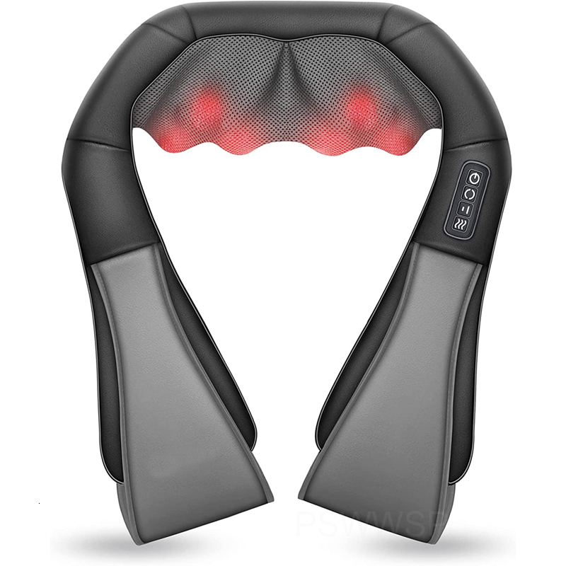 Massaging Neck Pillowws Shiatsu Back Shoulder and Neck Massager U Shape Electric Full Body Massager with Heat Deep Tissue Kneading Pillow Massage 2307