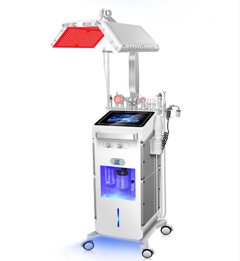 Multifunction 14 In 1 Dermabrasion Micro Current Lifting Oxygen Jet Peel PDT LED Light Therapy Face Machine Skin Care Deep Cleaning Beauty Salon
