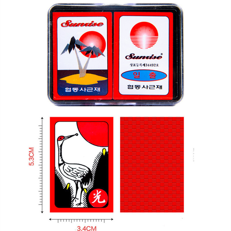 Outdoor Games Activities Korean Japanese PVC Waterproof Mahjong Gostop Go Stop Board Game Cards Family Party Tle Game Gostop Hanafuda Cards 230718