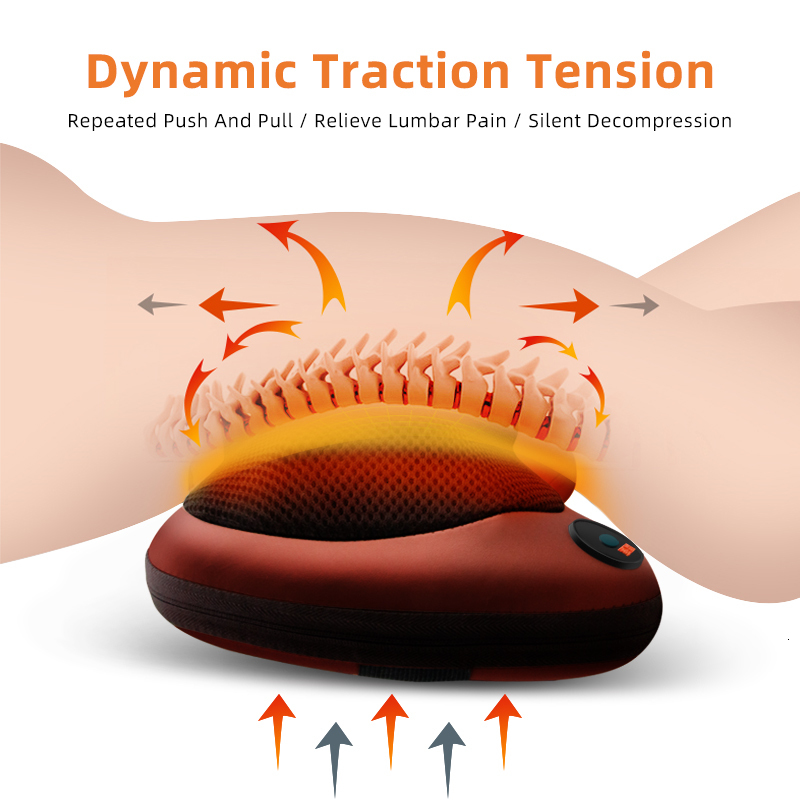Massaging Neck Pillowws Electric neck massage pillow shoulder neck and back body relaxation heating kneading infrared physiotherapy Shiatsu massage 23