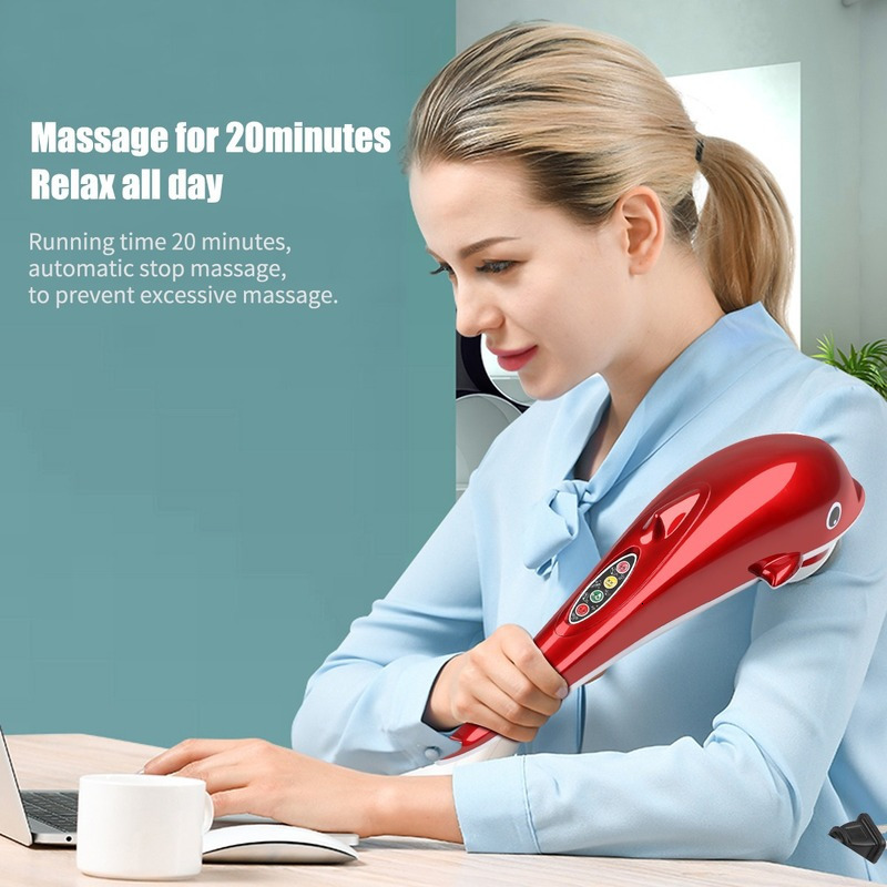Other Massage Items Dolphin Massager Back Massage Hammer Vibration Infrared Rod Roller Cervical Spine Full Body Massage Relaxation Body Massager 23071