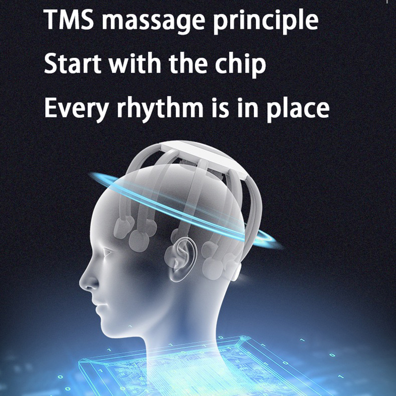 Head Massager Electric Vibration Head Massager Relax Scalp Massage Relieve Fatigue Headache Insomnia Brain Stimulator Device for Massage Head 230718