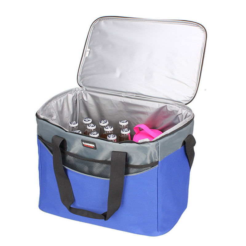 Ice Packs/Isothermic Bags 34L Large Oxford Thermal Insulation package Picnic Portable container bags The plant package Food insulated bag Cooler bags 