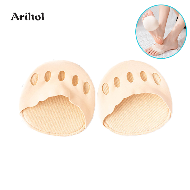 Shoe Parts Accessories 2 Pairs Summer Breathable Toe Separator Honeycomb Fabric Forefoot Pad Ball Foot Cushions Soft Metatarsal Pads Assorted 230718