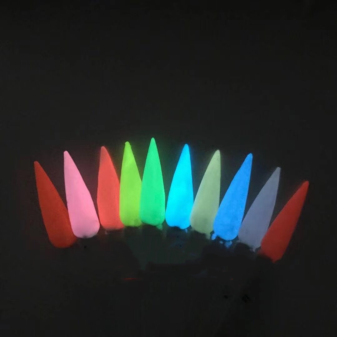 Nail Glitter TCYG100 emits light in dark pigments white continuously emitting luminescent powder luminous powder 230718