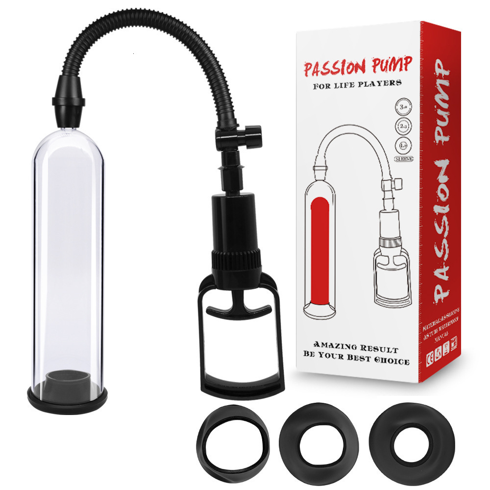 Pump Toys Adult sex product Sex toy for male enlargement vacuum pump masturbation penis lengthener trainer manual 230719