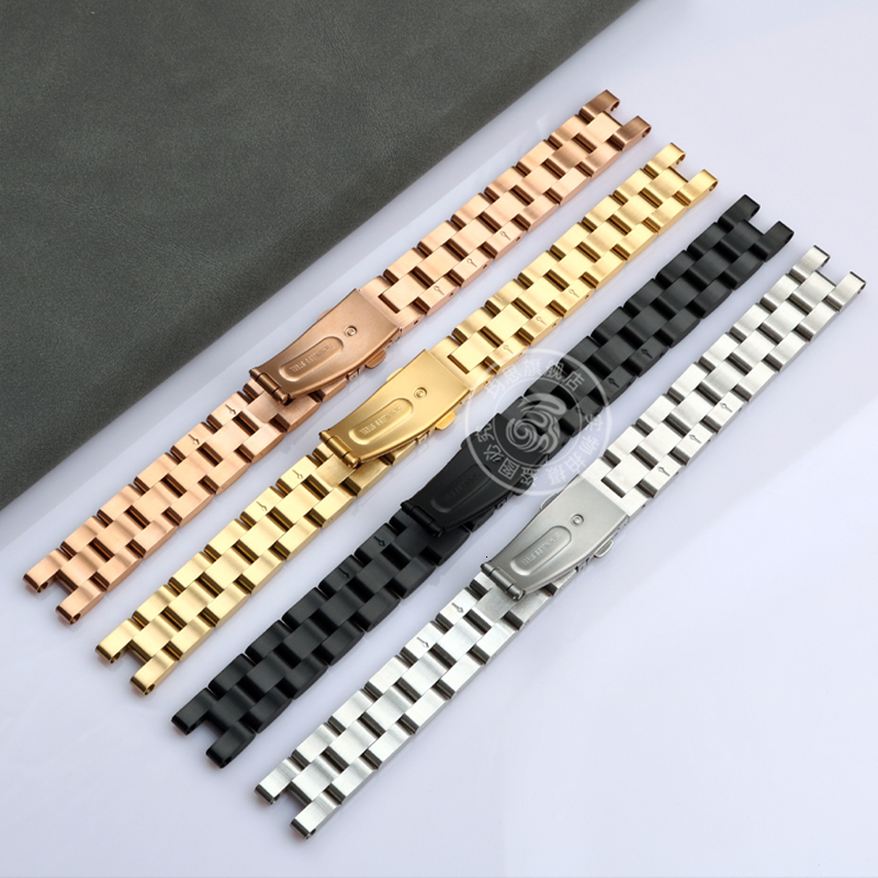 Watch Bands For Garmin Lily Fashion Stainless Steel Sports Watchband Smart Watch Accessories Strap 14mm Women's Bracelet Rose Gold Black 230718