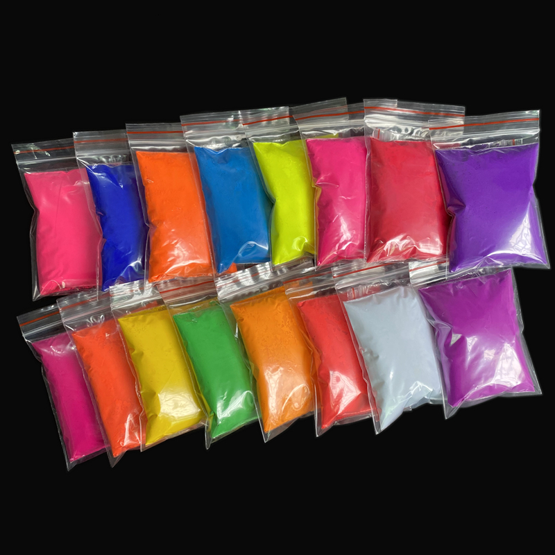 Nail Glitter Mix 10 neon fluorescent pigments for nails that glow under UV light 230718
