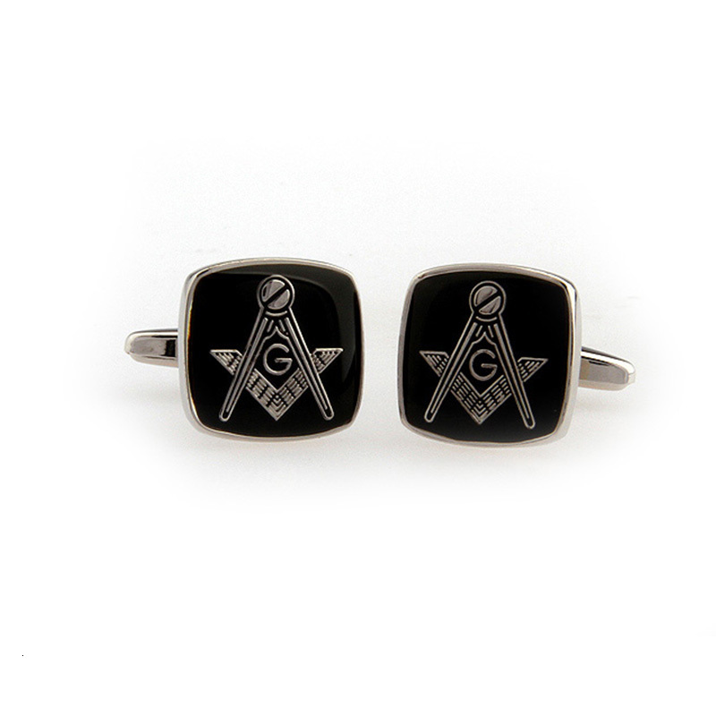 Cuff Links Mens Jewelry Masonic Cuff links High quality Stainless Steel Lodge Cufflinks For Freemasonry French shirt Costume Accessories 230719