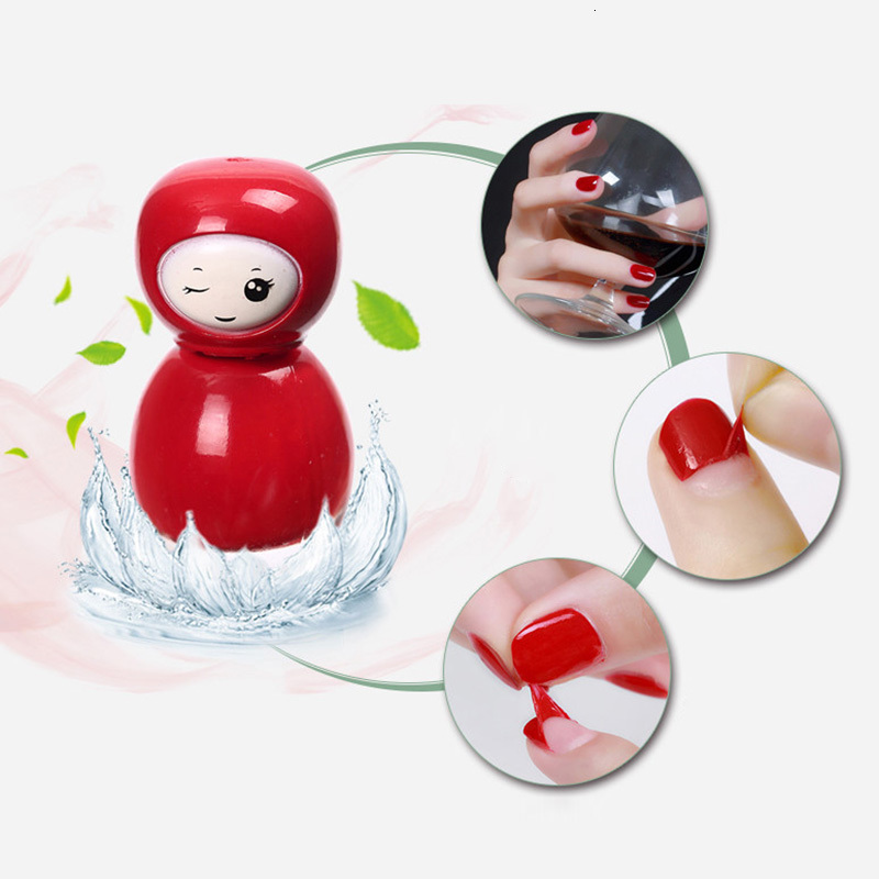 Nail Polish BK non-toxic children peeling nail polish set 6ml makeup nail polish enamel doll bottle nail art varnish for Christmas birthday gifts 2307