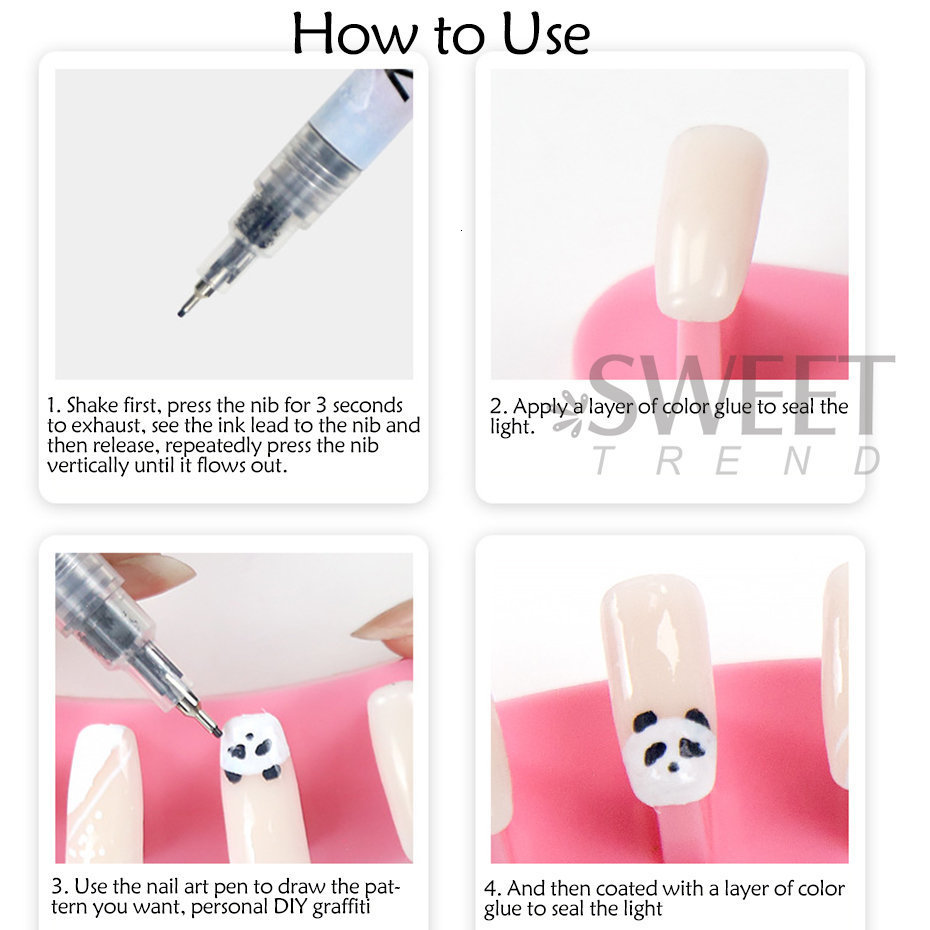Nail Polish 12 color nail polish brush graffiti DIY 3D waterproof semi permanent line drawing brush gel Polish art hand tool decoration 230718