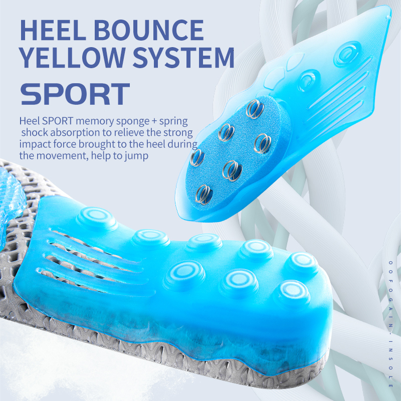 Shoe Parts Accessories Premium Spring Silicone Gel Insoles Orthopedic Flat Foot Health Sole Pad For Shoes Insert Arch Support Plantar Fasciitis 230718