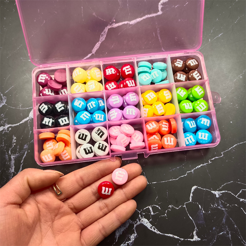 Nail Art Decorations 120pcs/60pcs Nail Charm Kawaii Accessories Candy Mix Resin Acrylic Nail Art Tips Cartoon Decoration Handmade Tool Supplies 230718