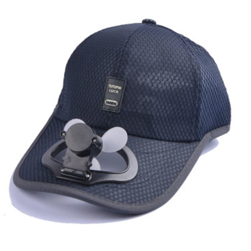 Ball Caps Adult Summer Sunscreen Baseball Cap with USB Rechargeable Mini Cooling Fan Breathable Mesh Adjustable Hat 230718