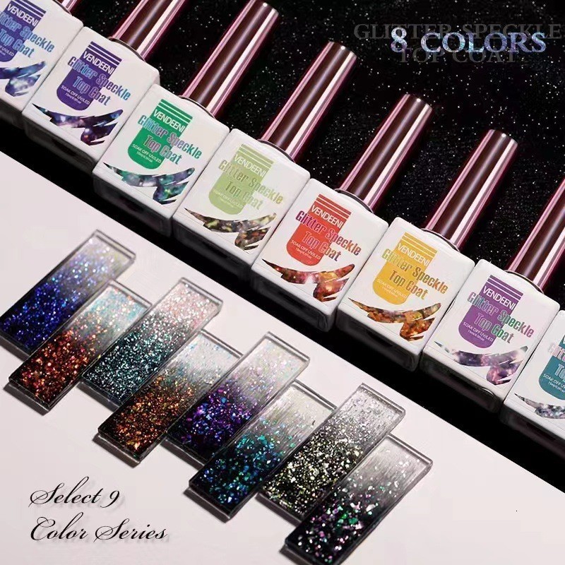 Nail Polish reflective glitter nail gel polishing holographic gel glitter effect semi permanent coating UV nail art gel 230718