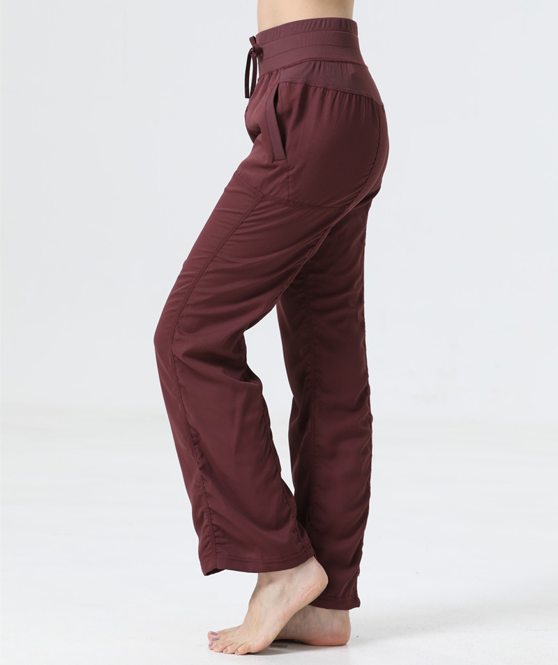 Womens Dance Studio Pant Loose Workout Mid Waist Sports For Women Casual Gym Yoga Long Wide Leg Pants Trousers