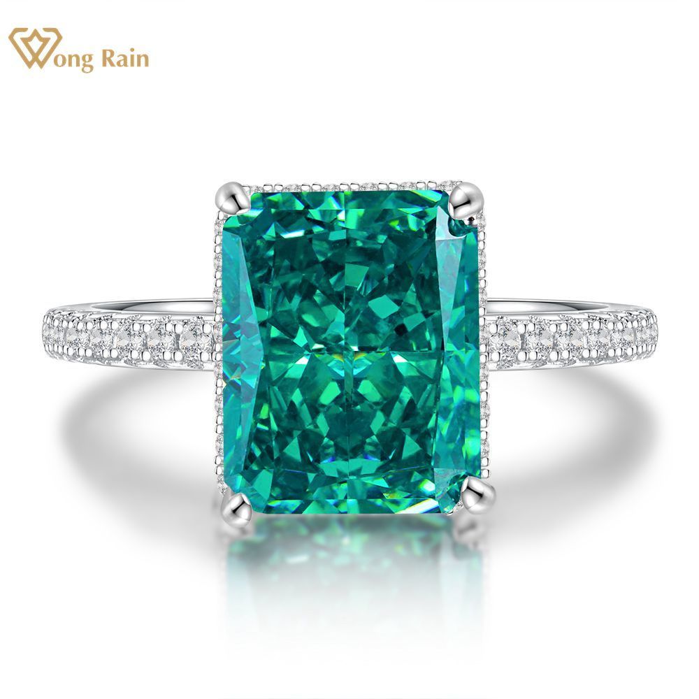 Wedding Rings Wong Rain 925 Sterling Silver Created e Gemstone Birthstone Wedding Engagement Ring Fine Jewelry Wholesale FD26507658 230718