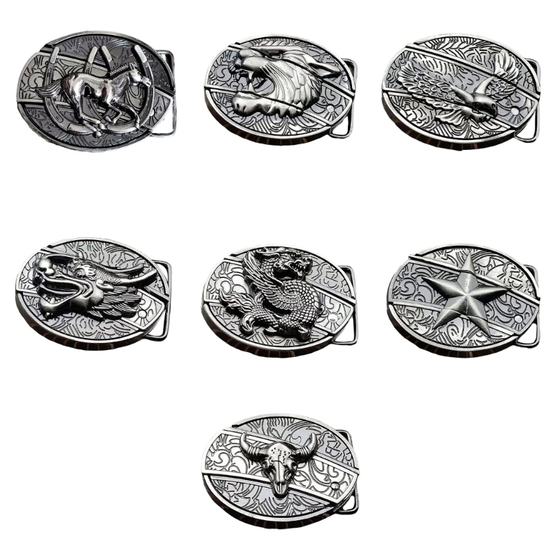 Neck Ties Western Belt Engraving Buckle Fits 15"3840mm Wide Strap Howard Buckles Birthday Gifts for Men 230718