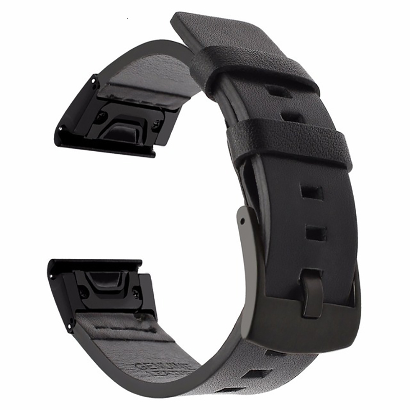 Watch Bands 26 22MM Leather Quick Release Watchband Strap For Garmin 7X 7 6 6X Pro 5 5X Plus 3 HR Watch Easyfit Wrist Band Bracelet 230718
