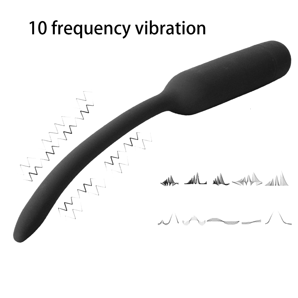 Adult Toys 10 frequency urea vibrator catheter penis plug sex toy for male vibration insertion sound diffuser 230719