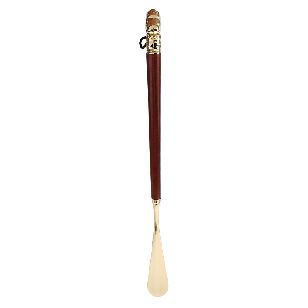 Shoe Parts Accessories High Quality 49cm Long Horn Metal Handle Shoehorn Durable And Lightweight Shoes Horns 230718
