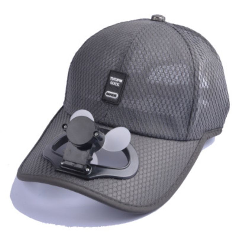Ball Caps Adult Summer Sunscreen Baseball Cap with USB Rechargeable Mini Cooling Fan Breathable Mesh Adjustable Hat 230718