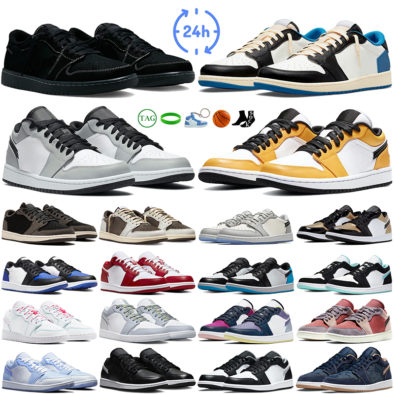 Low Basketball Shoes For Men Women Sports Sneakers Outdoor Womens Sneaker Black Phantom Light Smoke Grey Gold Toe Court Purple Canyon Rust Game Royal Mens Trainers