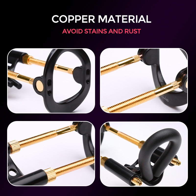 Pump Toys Heseks Penis Enlargement Stretch Clamp Extender Stretching Exerciser Penisgrowth Traction Device for Men Portable Sport 230719