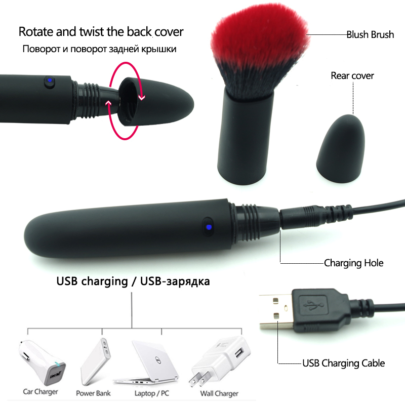 Vibrators Bullet Vibrator for Women GSpot Clinic Makeup brush Vibration Stimulator AV Wand Massage Masturbation Adult Sex Toy 230719