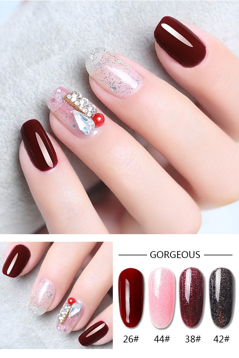 Nail Polish 24 nail gel polishing semi permanent gel nail art salon color flash 8ml soap organic UV LED nail gel varnish 230718