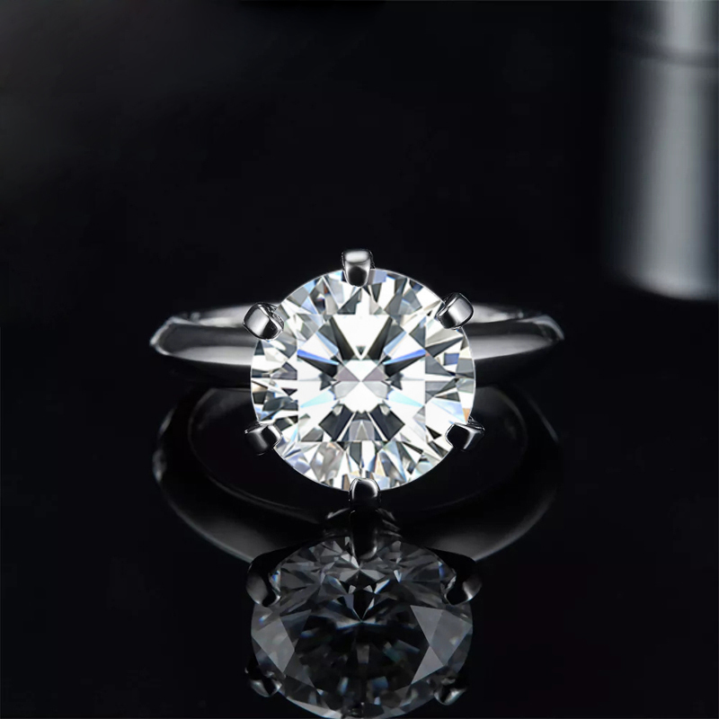Wedding Rings Sparking Rings For Women Engagement Wedding Band 925 Sterling Silver Classic Romantic 6 Claws Ring Jewelry Gift 230718