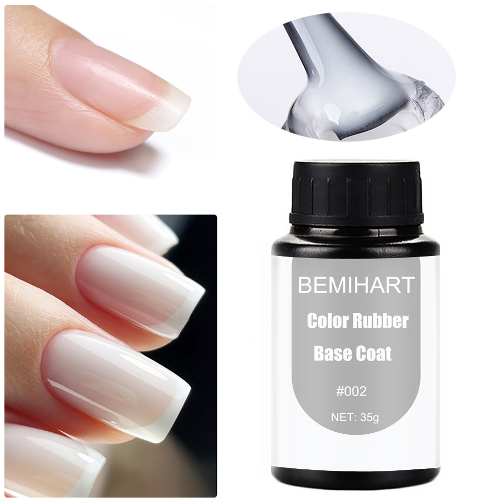 Nail Treatments BEMIHART 35g camouflage rubber bottom filled nude beige pink gel color soap nail gel varnish decal UV LED gel nail polish 230718
