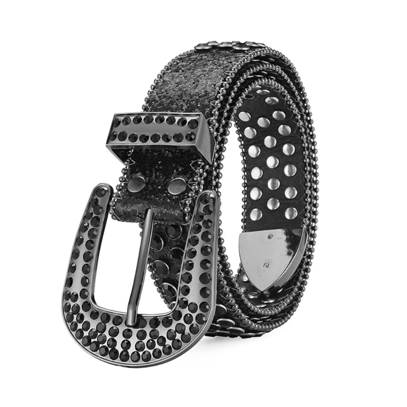 Neck Ties Casual Belts Woman Locomotive Full Diamond Waist Western Cowgirl Y2K Girls Fashion Belt for Jeans Men Drop 230718