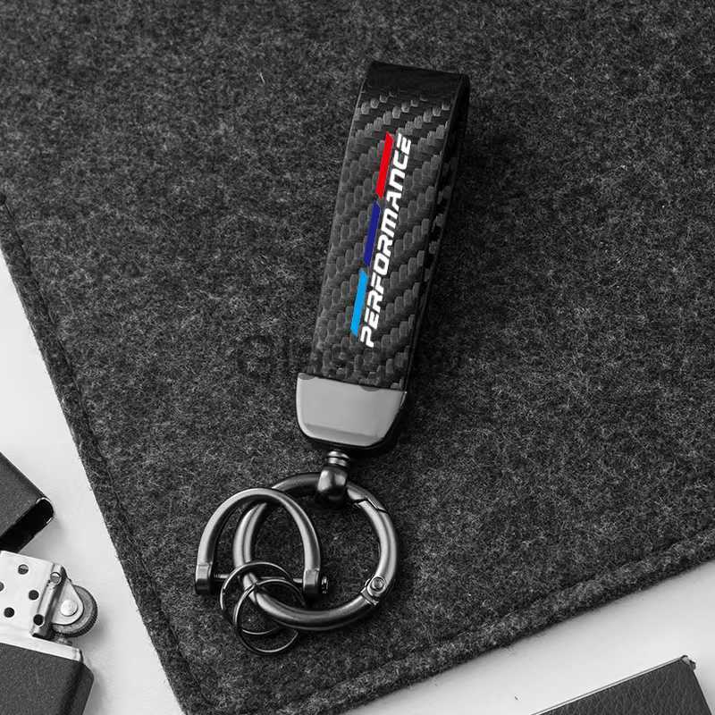 Car Key Keychain Carbon Fiber Car Zinc Alloy Keyrings Luxury for BMW M Power Performance M3 M5 X1 X3 X5 X6 E46 E39 E36 E60 E90 F10 F30 x0718