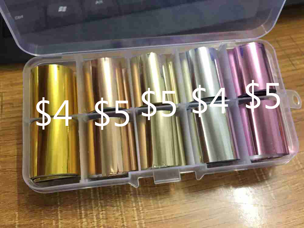 Stickers Decals 120m x 4cm Fantasy Starry holographic nail foil metal color matte nail transfer foil slider decal laser holographic silver foil 230718